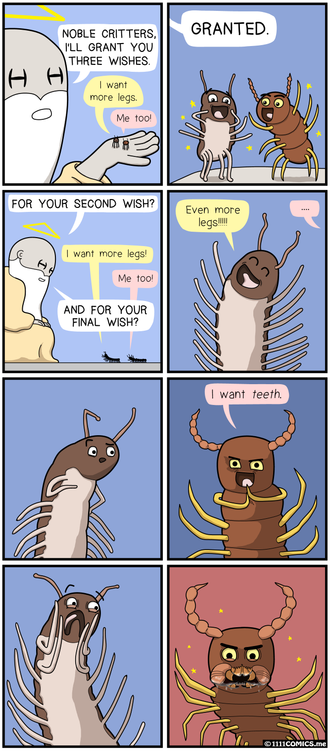 Millipede and centipede